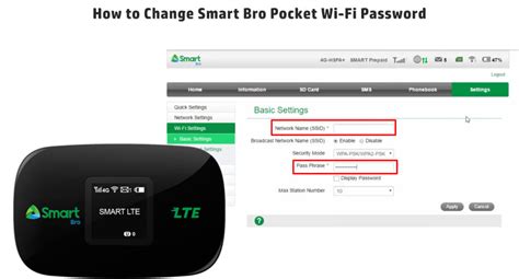 how to change password smartbro wifi